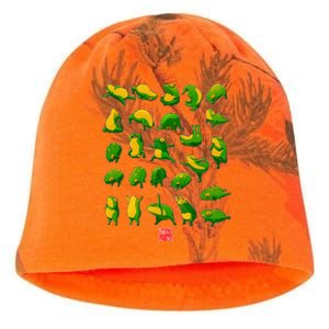 Funny Yoga Frog And Toad Meditation Japanese Art Graphic Kati - Camo Knit Beanie