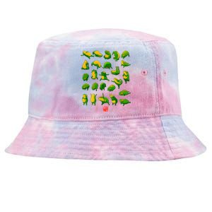 Funny Yoga Frog And Toad Meditation Japanese Art Graphic Tie-Dyed Bucket Hat