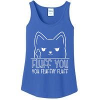 Fluff You Fluffin Fluff Cute Gift Funny Kitten Gift Great Gift Ladies Essential Tank