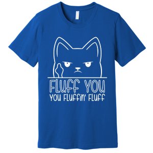 Fluff You Fluffin Fluff Cute Gift Funny Kitten Gift Great Gift Premium T-Shirt