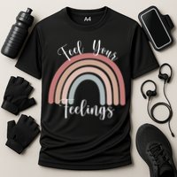 Feel Your Feelings Rainbow Cooling Performance Crew T-Shirt