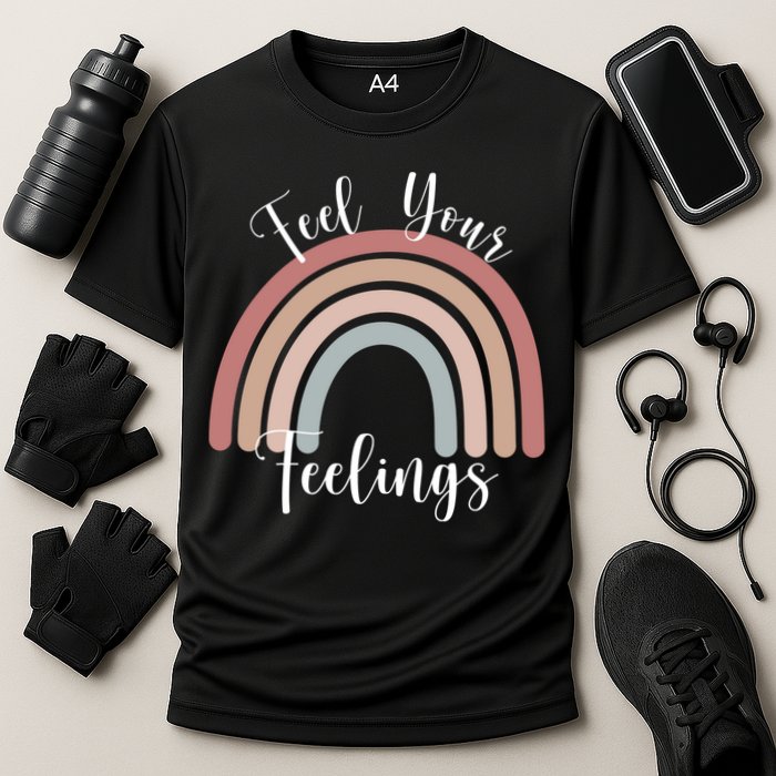 Feel Your Feelings Rainbow Cooling Performance Crew T-Shirt