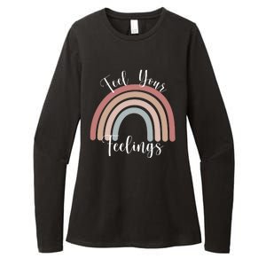 Feel Your Feelings Rainbow Womens CVC Long Sleeve Shirt