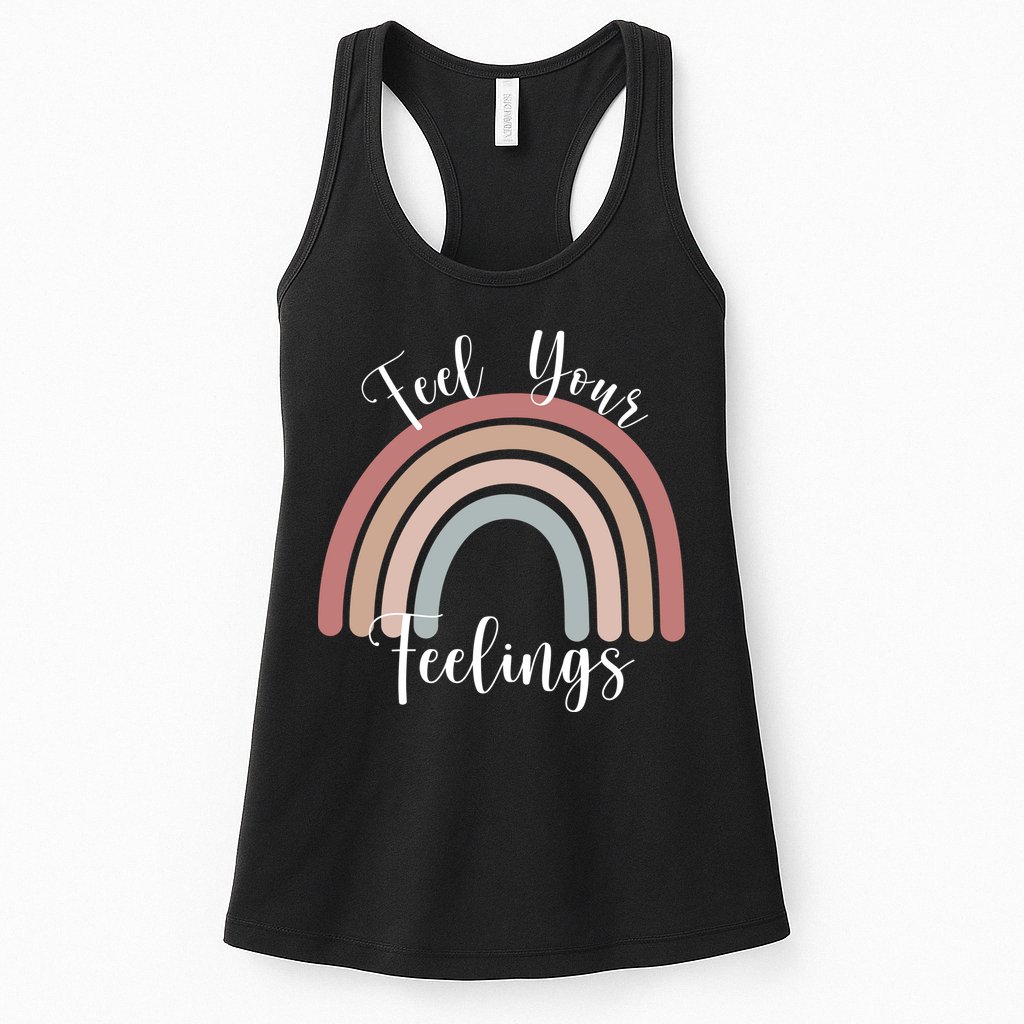 Feel Your Feelings Rainbow Womens Tank Top