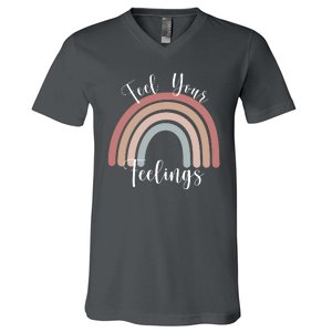 Feel Your Feelings Rainbow V-Neck T-Shirt