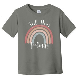 Feel Your Feelings Rainbow Toddler T-Shirt