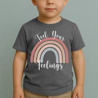 Feel Your Feelings Rainbow Toddler T-Shirt