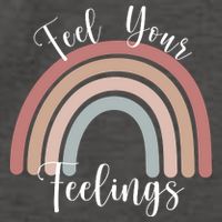 Feel Your Feelings Rainbow Vector Backpack