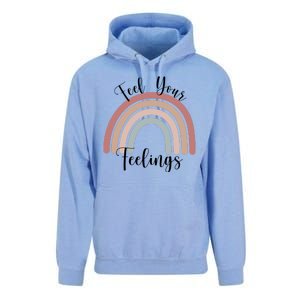 Feel Your Feelings Rainbow Unisex Surf Hoodie