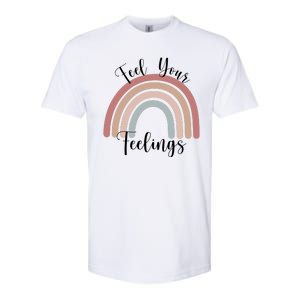 Feel Your Feelings Rainbow Softstyle CVC T-Shirt