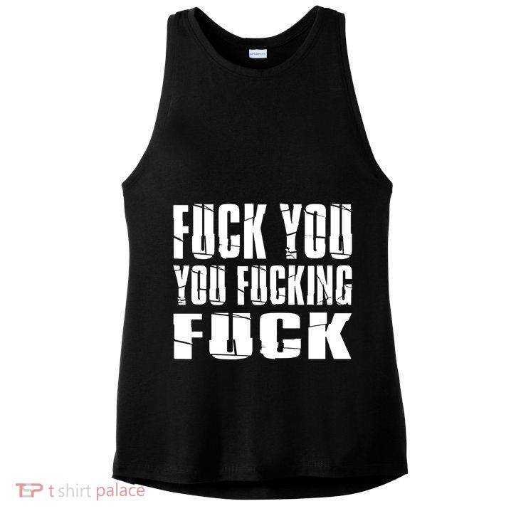 Fuck You Fucking Cool Sayings Hipster Ladies PosiCharge Tri-Blend Wicking Tank
