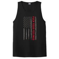 Fuck Your Feelings Vintage American US Flag PosiCharge Competitor Tank