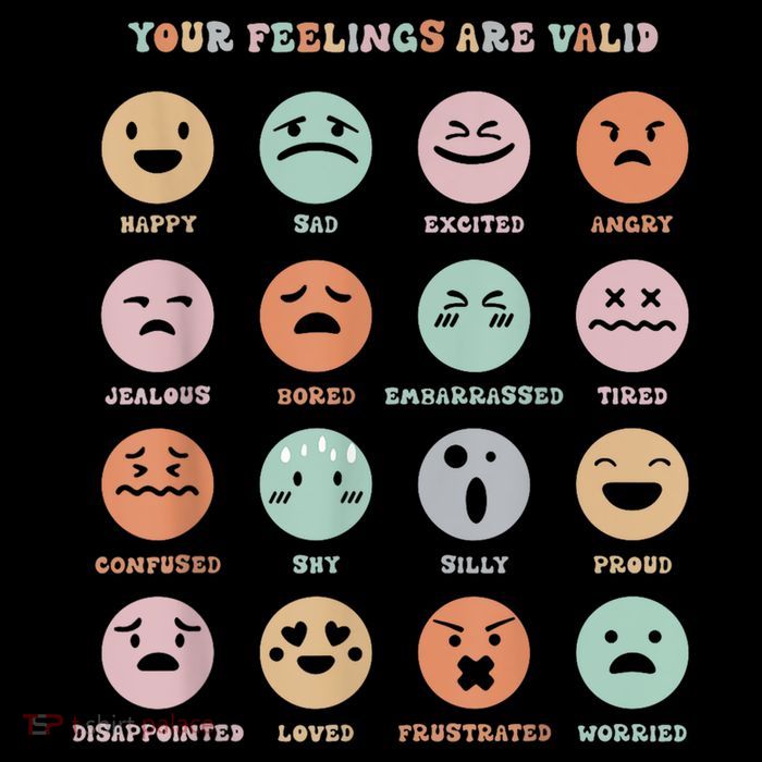 Funny Your Feelings Are Valid My Feelings Emotion Faces Drawstring Bag
