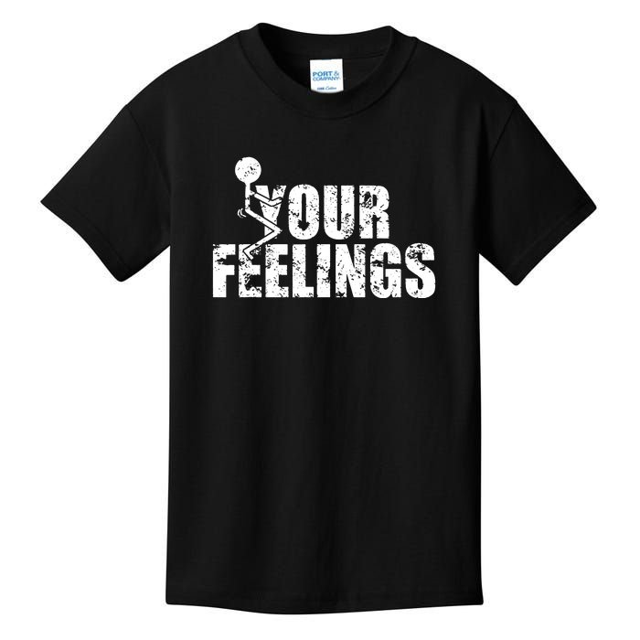 Fuck Your Feelings Grunge Vintage Kids T-Shirt