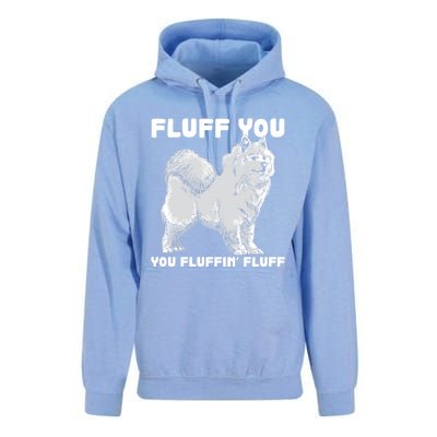 Fluff You Fluffin Fluff Samoyed Dog Joke Pet Humor Cute Gift Unisex Surf Hoodie