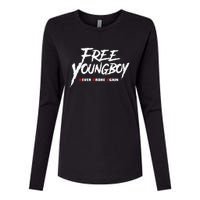 Free Y.O.U.N.G.B.O.Y Womens Cotton Relaxed Long Sleeve T-Shirt