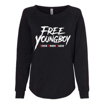 Free Y.O.U.N.G.B.O.Y Womens California Wash Sweatshirt