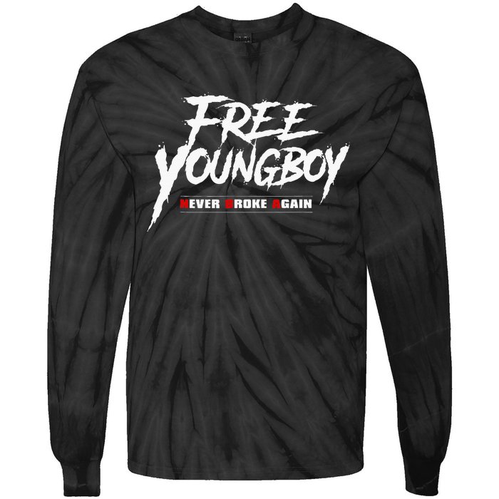 Free Y.O.U.N.G.B.O.Y Tie-Dye Long Sleeve Shirt