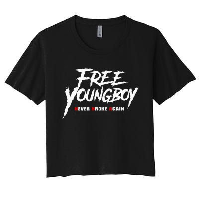 Free Y.O.U.N.G.B.O.Y Women's Crop Top Tee