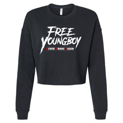 Free Y.O.U.N.G.B.O.Y Cropped Pullover Crew