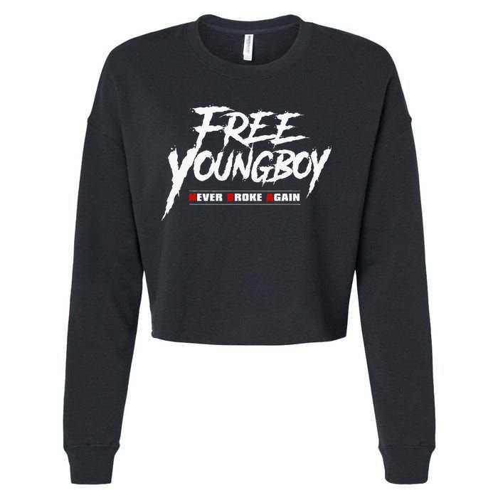 Free Y.O.U.N.G.B.O.Y Cropped Pullover Crew