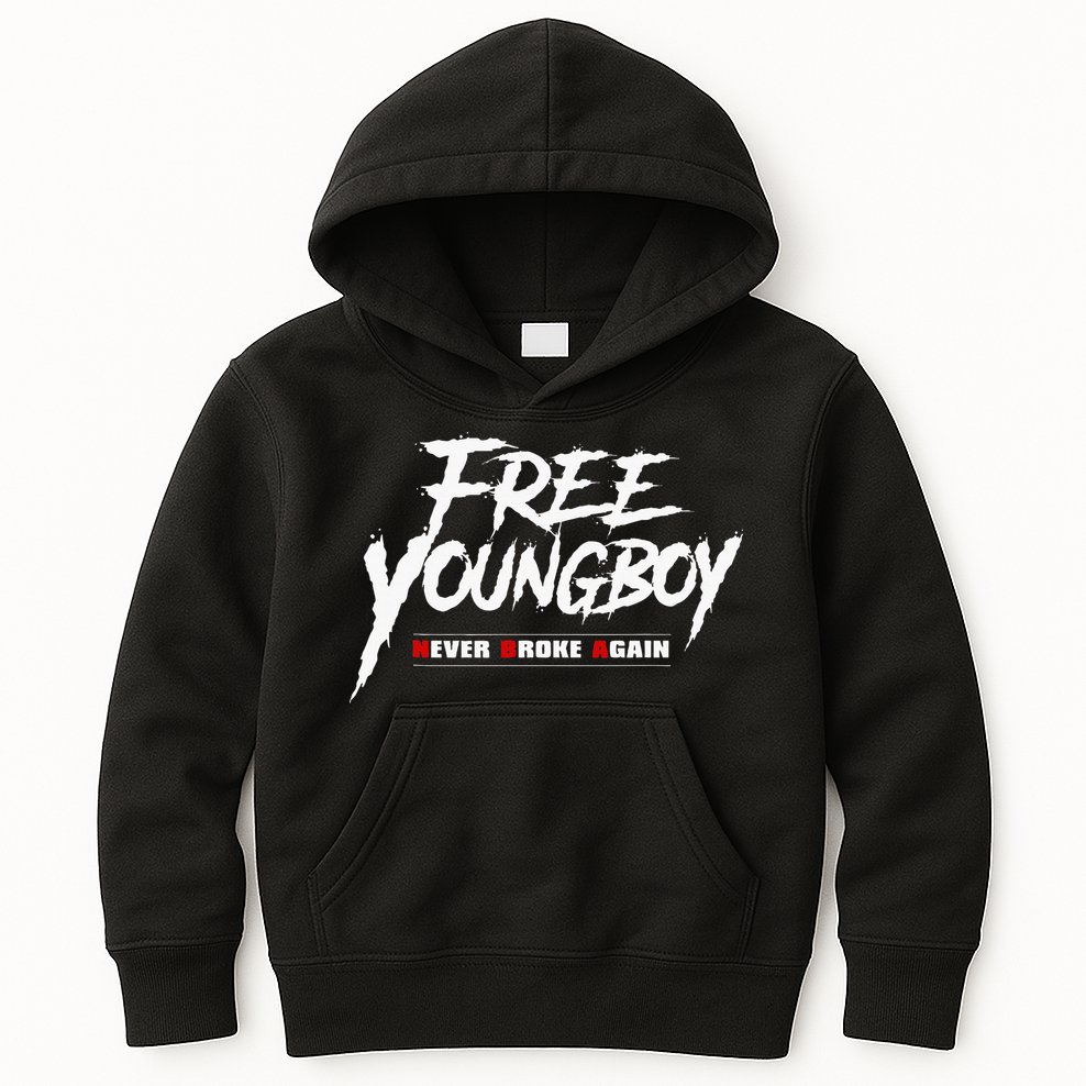 Free Y.O.U.N.G.B.O.Y Kids Hoodie
