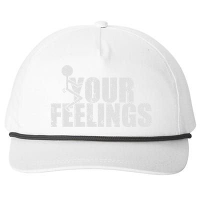 Fuck Your Feelings Snapback Five-Panel Rope Hat