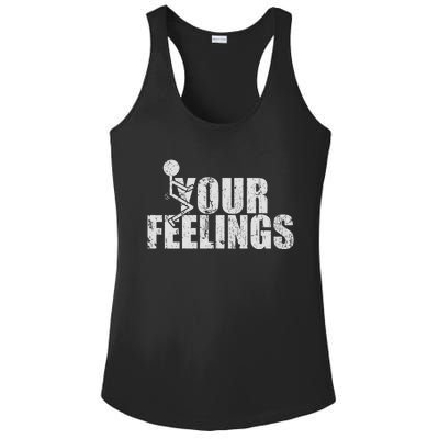 Fuck Your Feelings Ladies PosiCharge Competitor Racerback Tank