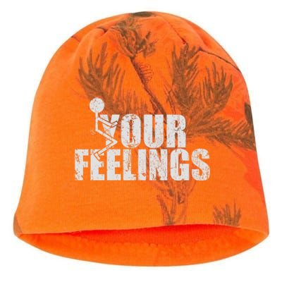 Fuck Your Feelings Kati - Camo Knit Beanie