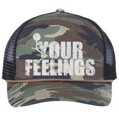 Fuck Your Feelings Retro Rope Trucker Hat Cap