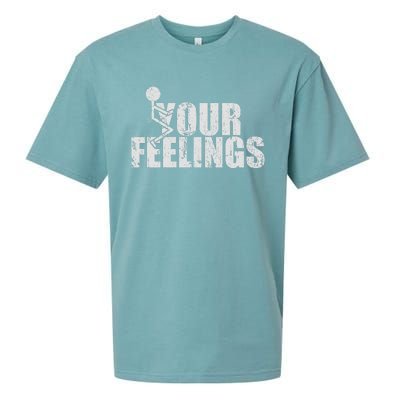 Fuck Your Feelings Sueded Cloud Jersey T-Shirt