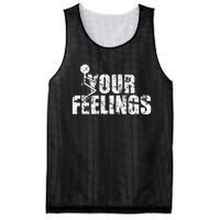 Fuck Your Feelings Grunge Vintage Mesh Reversible Basketball Jersey Tank