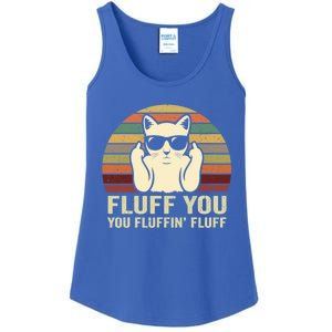 Fluff You Fluffin' Fluff Gift Funny Cat Lover Sarcastic Joke Gift Ladies Essential Tank