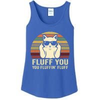 Fluff You Fluffin' Fluff Gift Funny Cat Lover Sarcastic Joke Gift Ladies Essential Tank