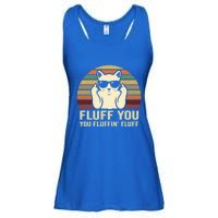 Fluff You Fluffin' Fluff Gift Funny Cat Lover Sarcastic Joke Gift Ladies Essential Flowy Tank