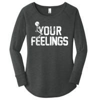 Fuck Your Feelings Grunge Vintage Retro Women's Perfect Tri Tunic Long Sleeve Shirt