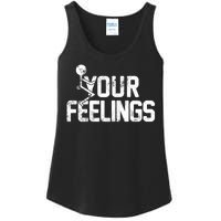 Fuck Your Feelings Grunge Vintage Retro Ladies Essential Tank