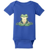 Funny Yoga Frog Meditating Zen For Yoga Frog Lovers Baby Bodysuit