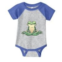 Funny Yoga Frog Meditating Zen For Yoga Frog Lovers Infant Baby Jersey Bodysuit