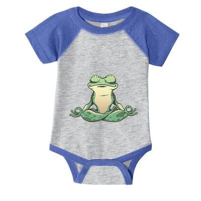 Funny Yoga Frog Meditating Zen For Yoga Frog Lovers Infant Baby Jersey Bodysuit