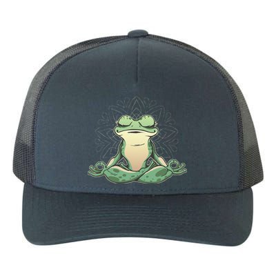 Funny Yoga Frog Meditating Zen For Yoga Frog Lovers Yupoong Adult 5-Panel Trucker Hat