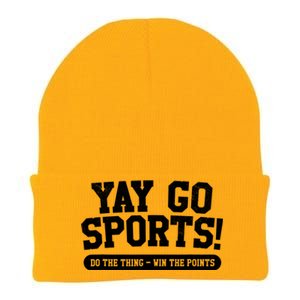 Funny Yay Go Sports Gift Funny Sports Gift Knit Cap Winter Beanie