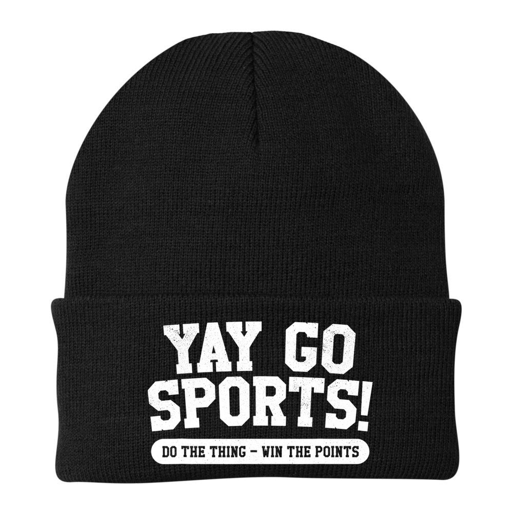 Funny Yay Go Sports Gift Funny Sports Gift Beanie