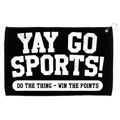 Funny Yay Go Sports Gift Funny Sports Gift Grommeted Golf Towel