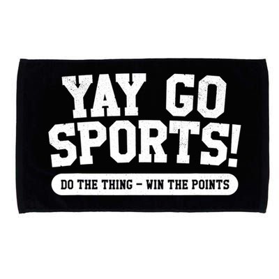 Funny Yay Go Sports Gift Funny Sports Gift Microfiber Hand Towel