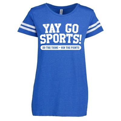 Funny Yay Go Sports Gift Funny Sports Gift Enza Ladies Jersey Football T-Shirt