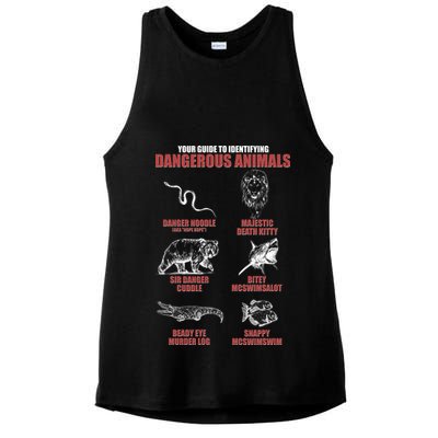 Funny Your Guide To Identifying Dangerous Animals Ladies PosiCharge Tri-Blend Wicking Tank