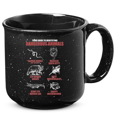 Funny Your Guide To Identifying Dangerous Animals 15oz Campfire Ceramic Mug