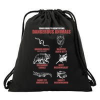 Funny Your Guide To Identifying Dangerous Animals Drawstring Bag