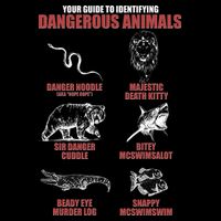 Funny Your Guide To Identifying Dangerous Animals Drawstring Bag